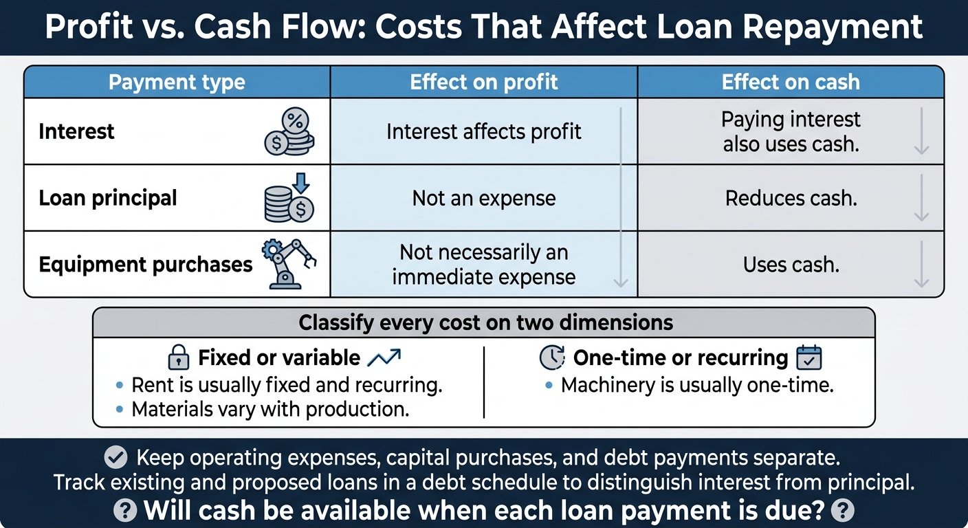 Profit vs. Cash Flow: Costs That Affect Loan Repayment