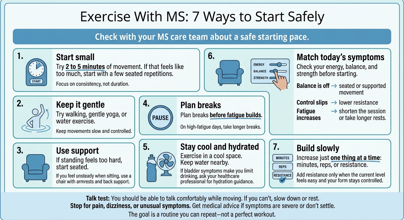 Exercise With MS: 7 Ways to Start Safely