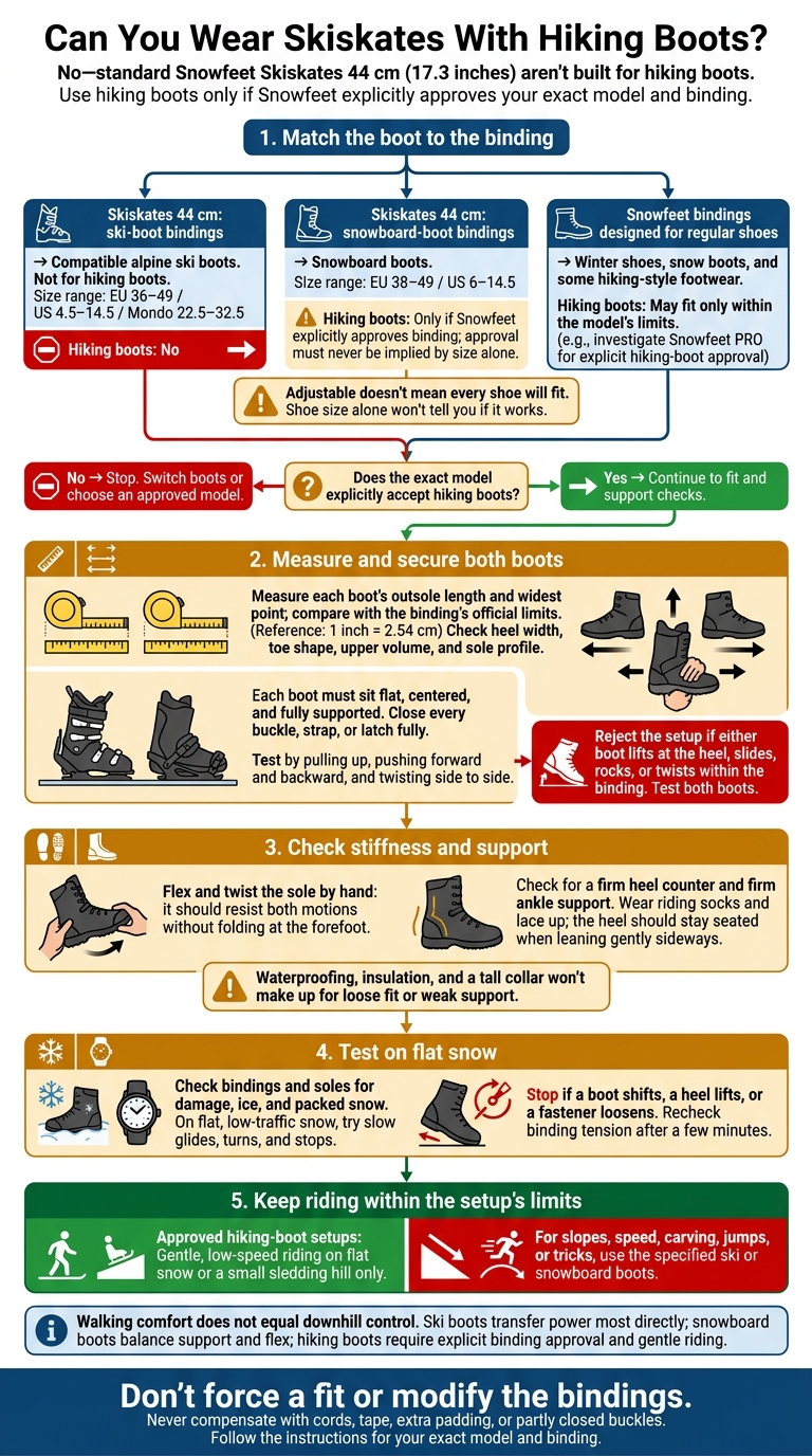 Can You Wear Skiskates With Hiking Boots?