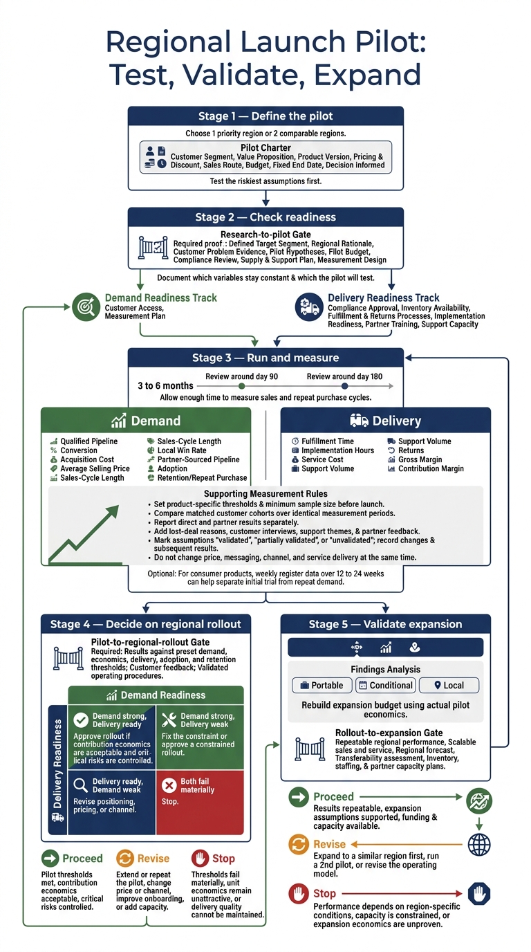 Regional Launch Pilot: Test, Validate, Expand