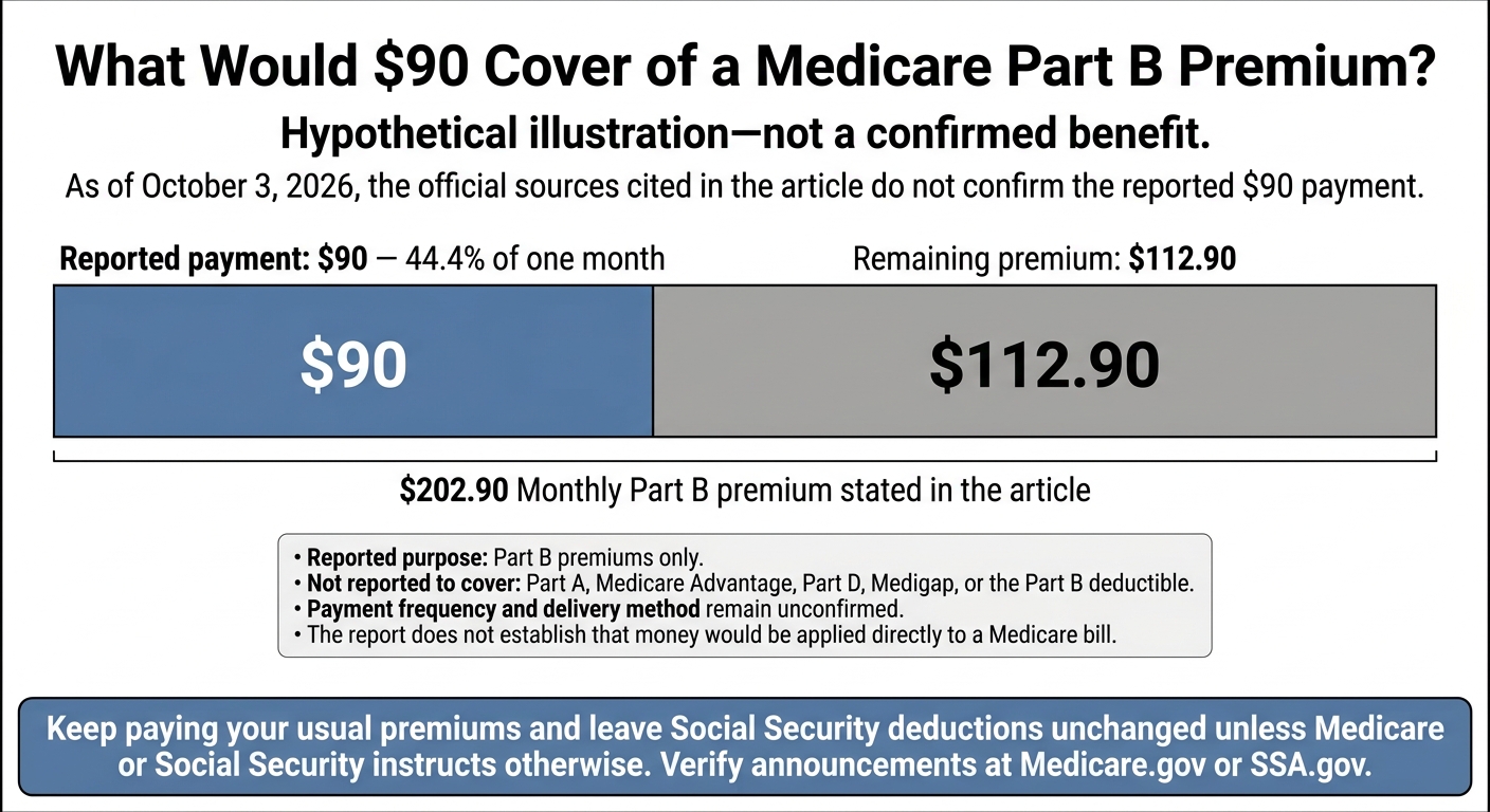 What Would $90 Cover of a Medicare Part B Premium?