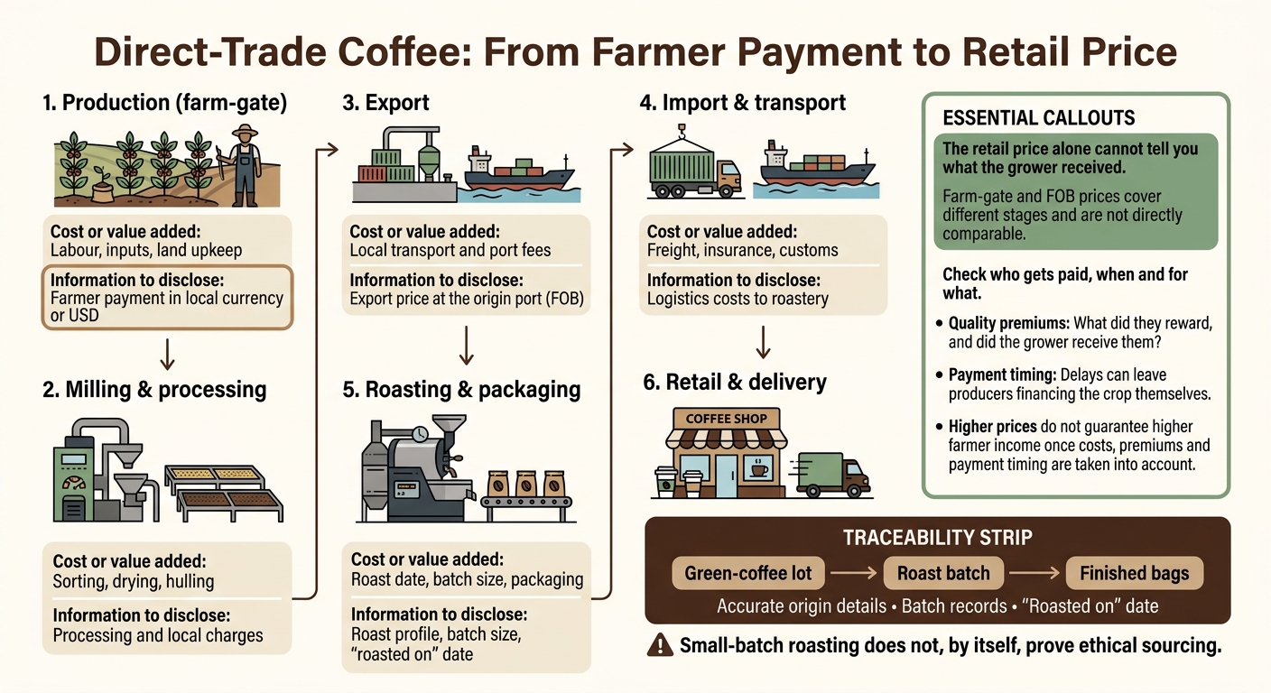 Direct-Trade Coffee: From Farmer Payment to Retail Price