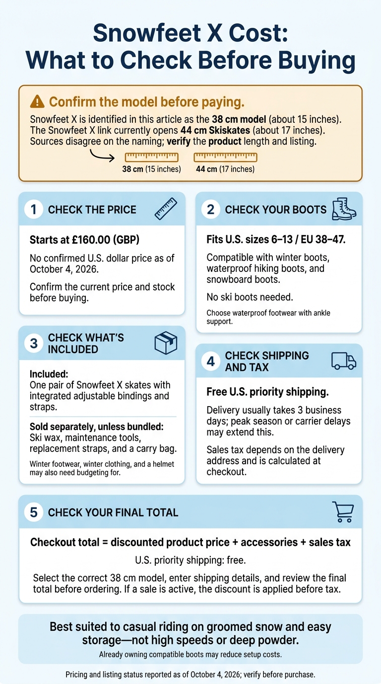 Snowfeet X Cost: What to Check Before Buying