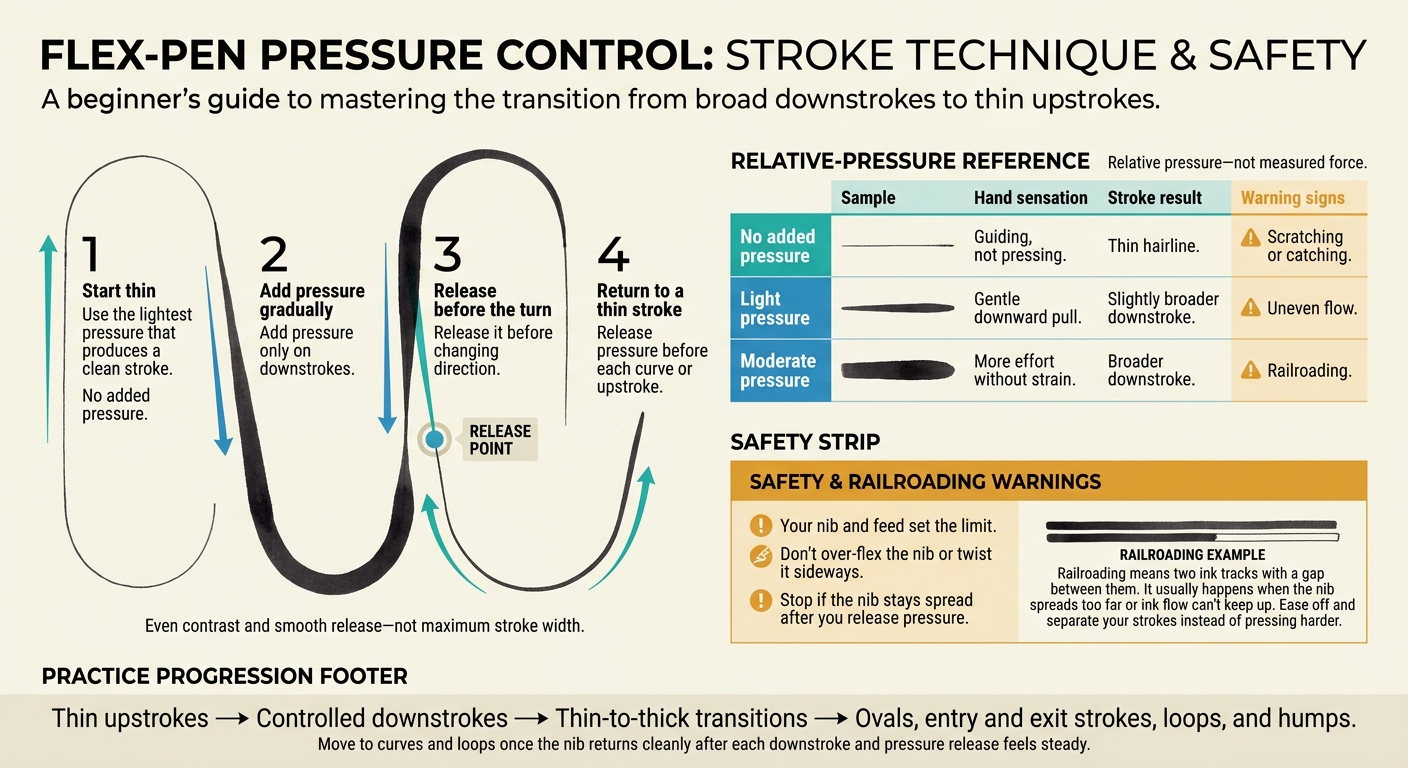 Flex Pen Pressure: Safe Stroke Guide
