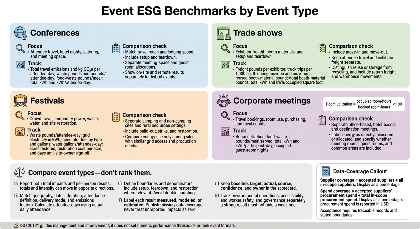 Event ESG Benchmarks by Event Type