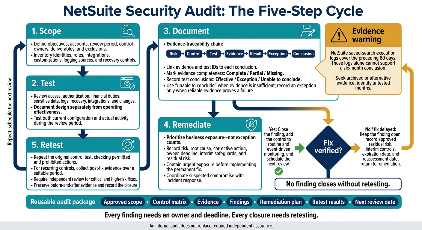 NetSuite Security Audit: The Five-Step Cycle