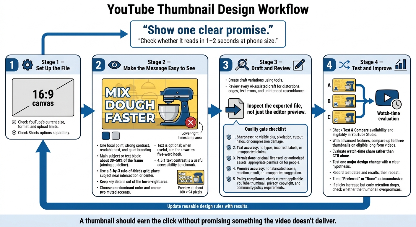YouTube Thumbnail Design Workflow