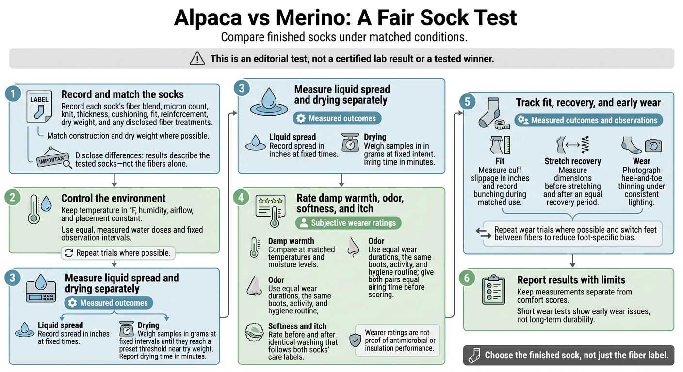 Alpaca vs Merino: A Fair Sock Test