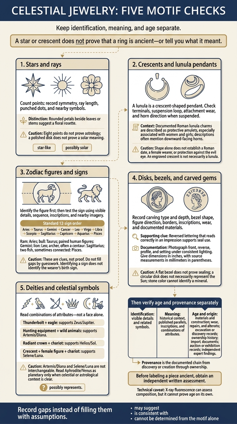 Celestial Jewelry: Five Motif Checks