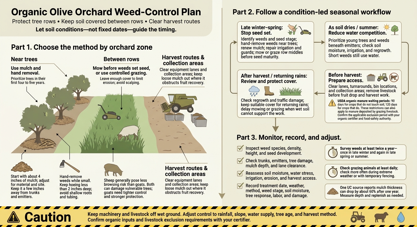 Organic Olive Orchard Weed-Control Plan