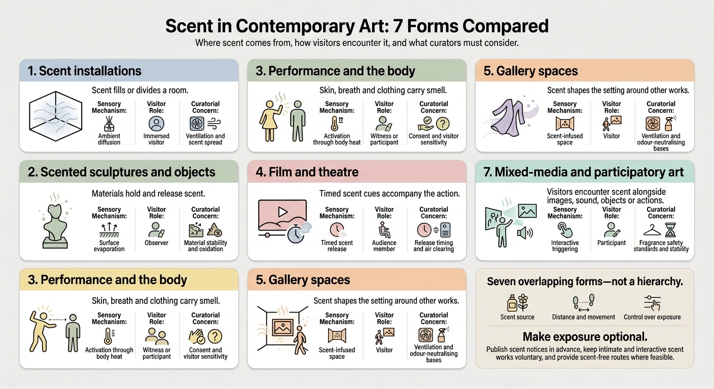 Scent in Contemporary Art: 7 Forms Compared