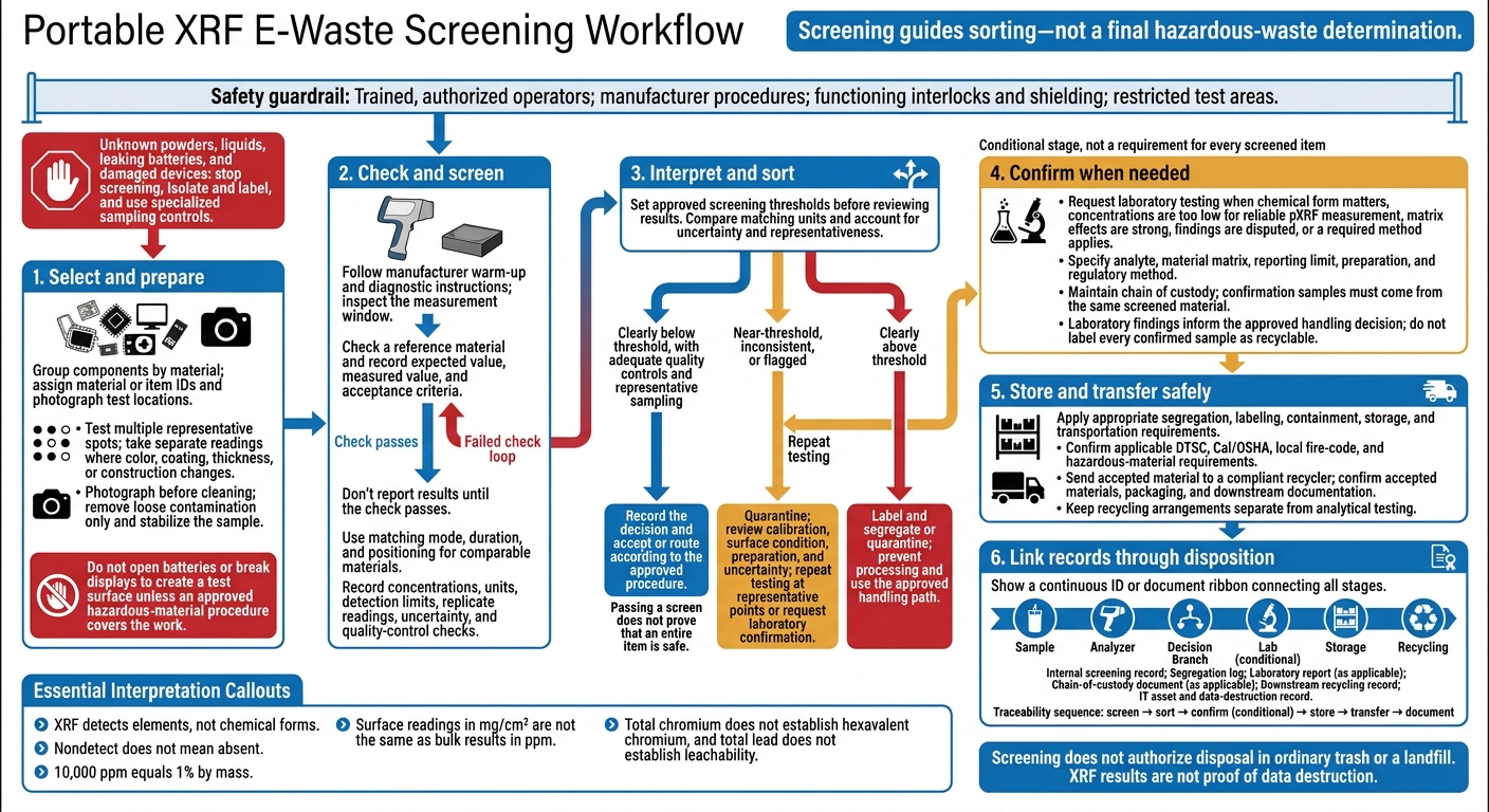 Portable XRF E-Waste Screening Workflow