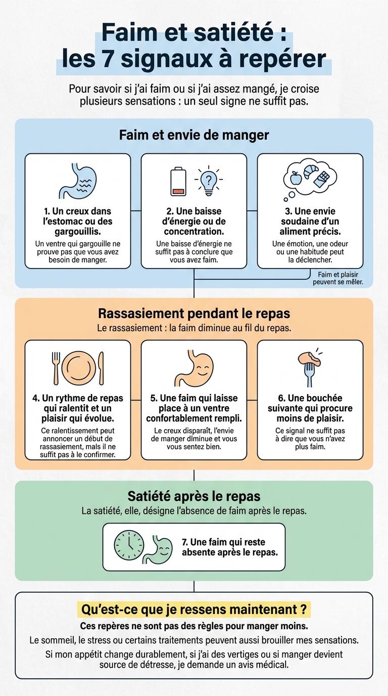 Faim et satiété : les 7 signaux à repérer