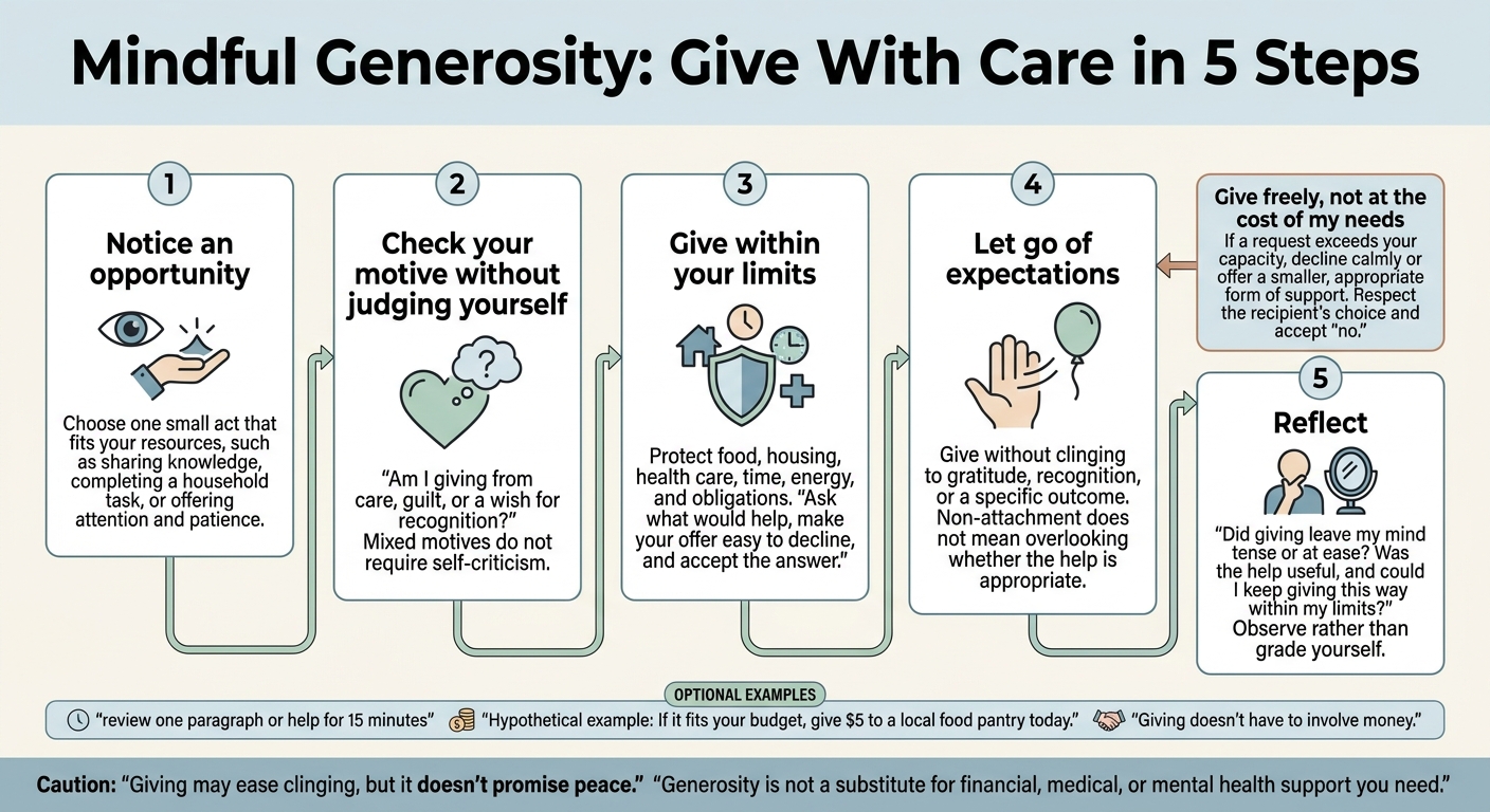 Mindful Generosity: Give With Care in 5 Steps