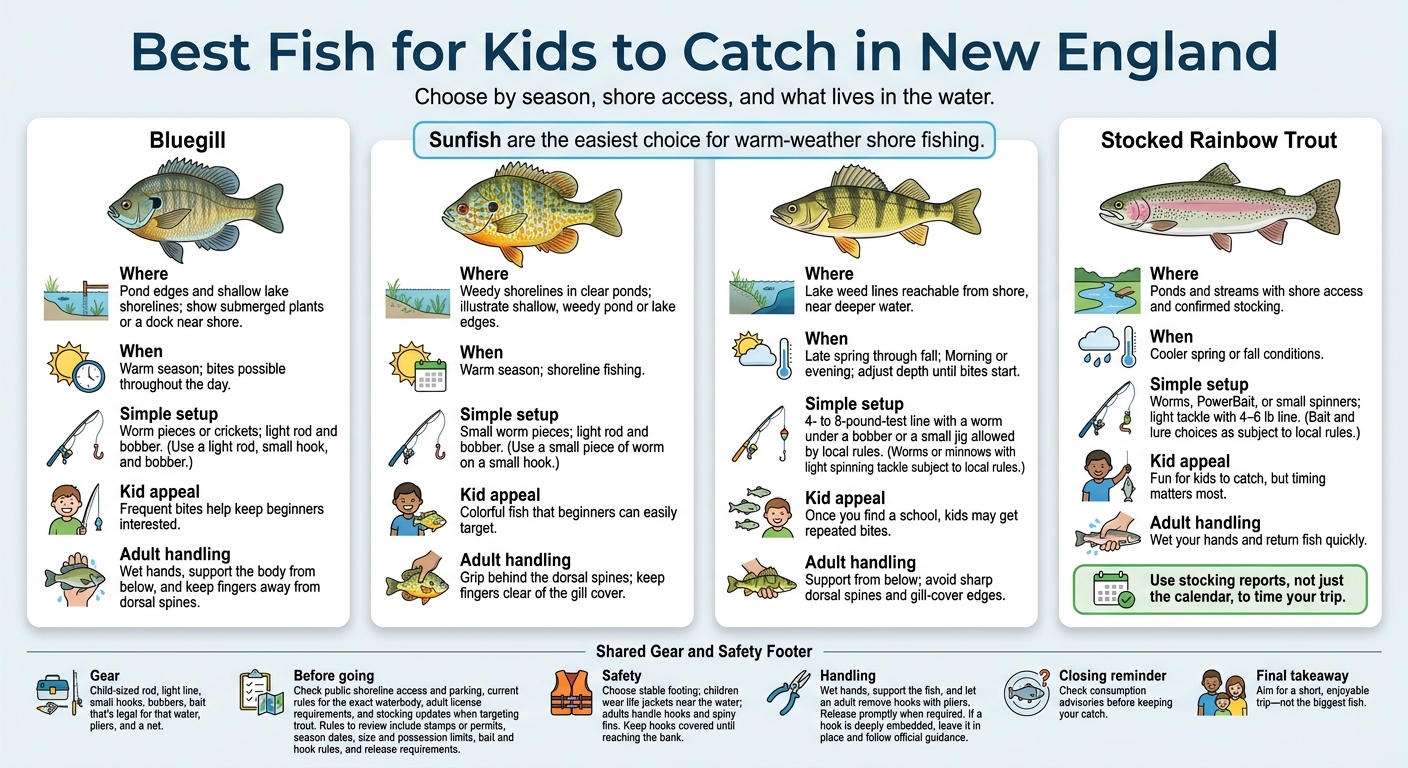 Best Fish for Kids to Catch in New England