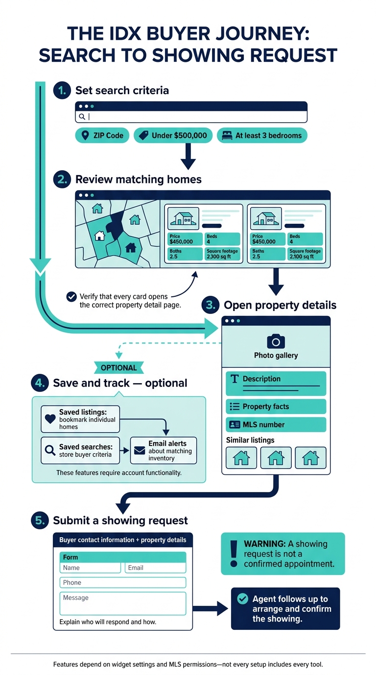 IDX Widget: From Property Search to Showing Request