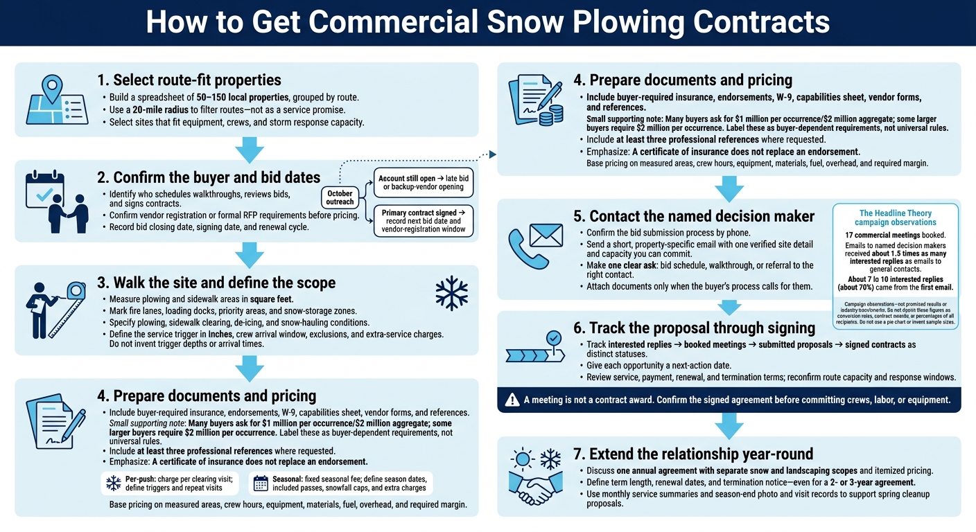 How to Get Commercial Snow Plowing Contracts