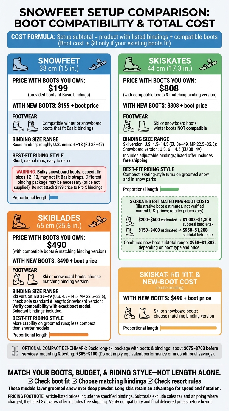 Snowfeet Setup Costs: Boots, Bindings & Riding Style