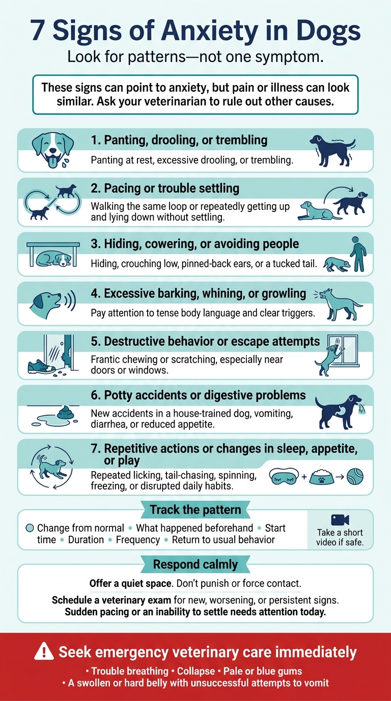 7 Signs of Anxiety in Dogs