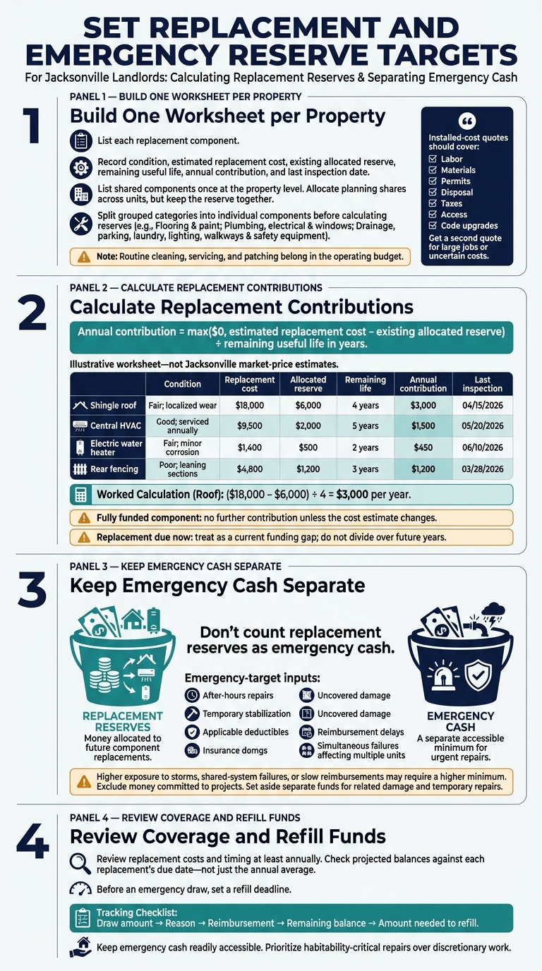 Jacksonville Repair Reserves: Calculate and Separate Your Funds