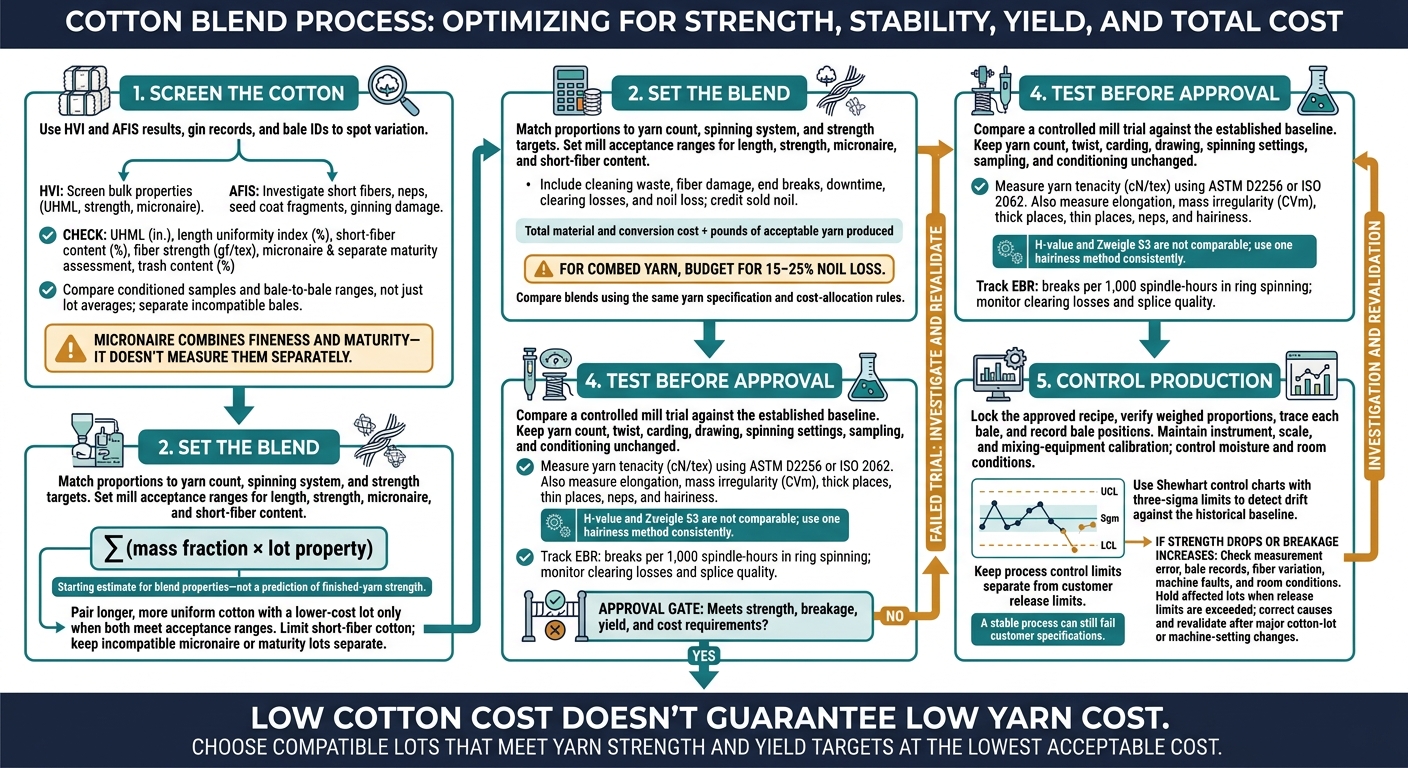 Cotton Blending: 5 Steps to Stronger, Cost-Efficient Yarn
