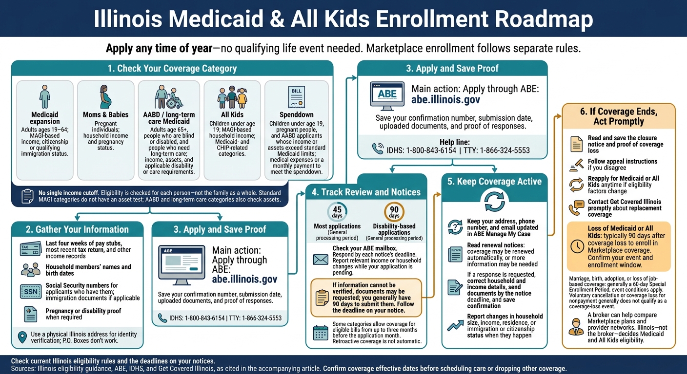 Illinois Medicaid & All Kids Enrollment Roadmap