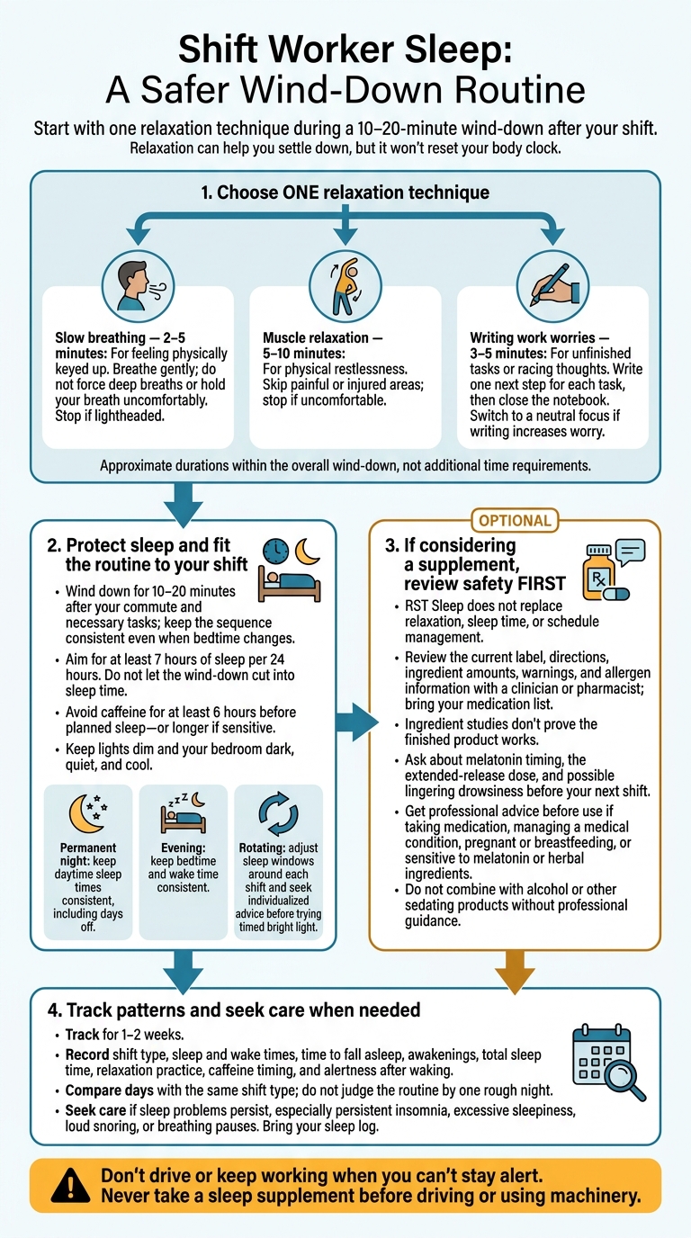 Shift Worker Sleep: A Safer Wind-Down Routine