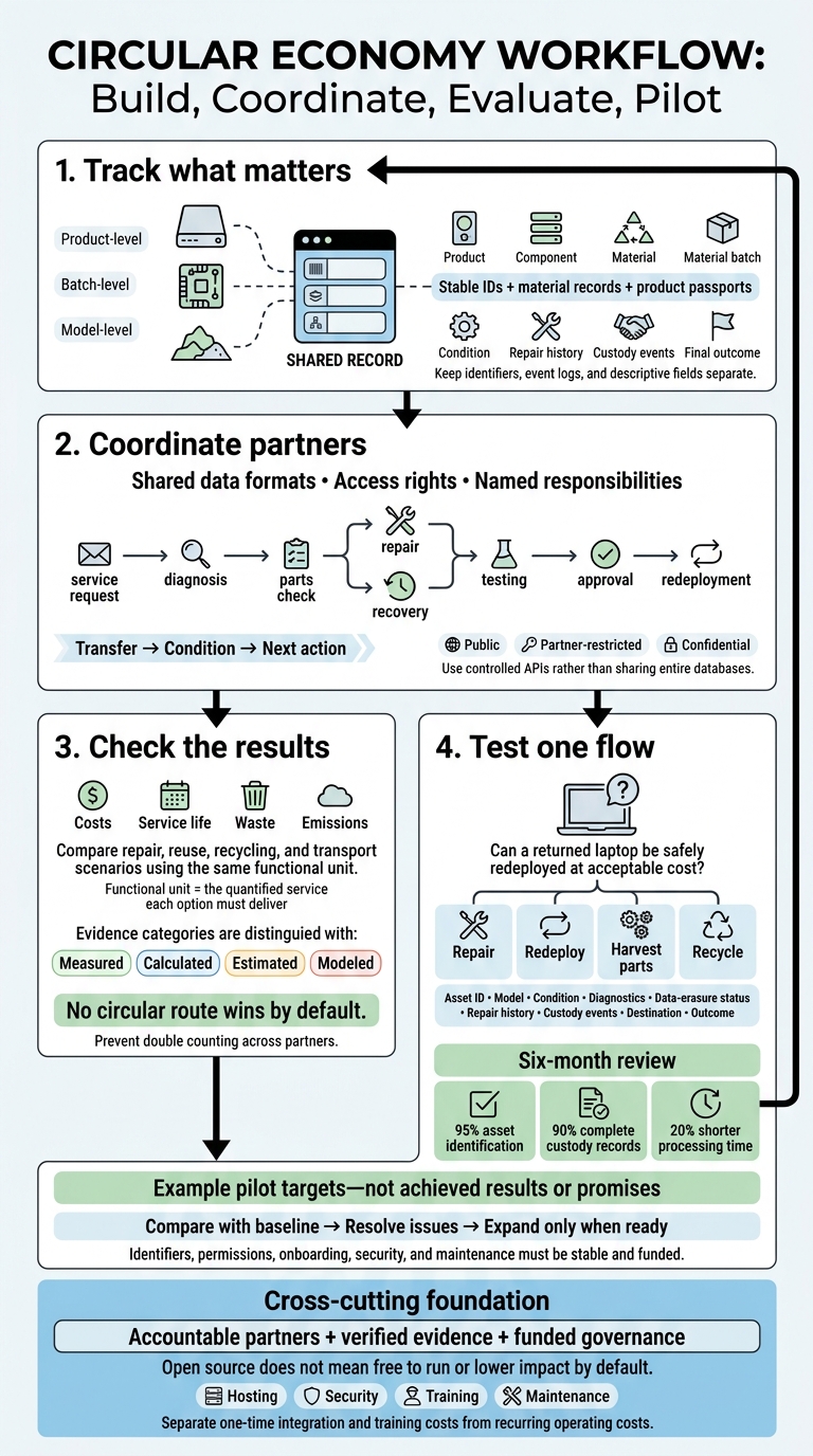 Open-Source Circular Models: From Records to Results
