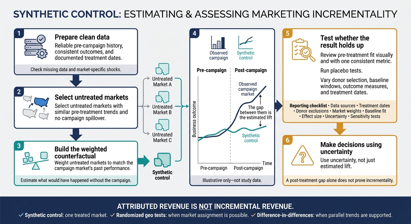 Synthetic Control: From Campaign Data to Incremental Lift
