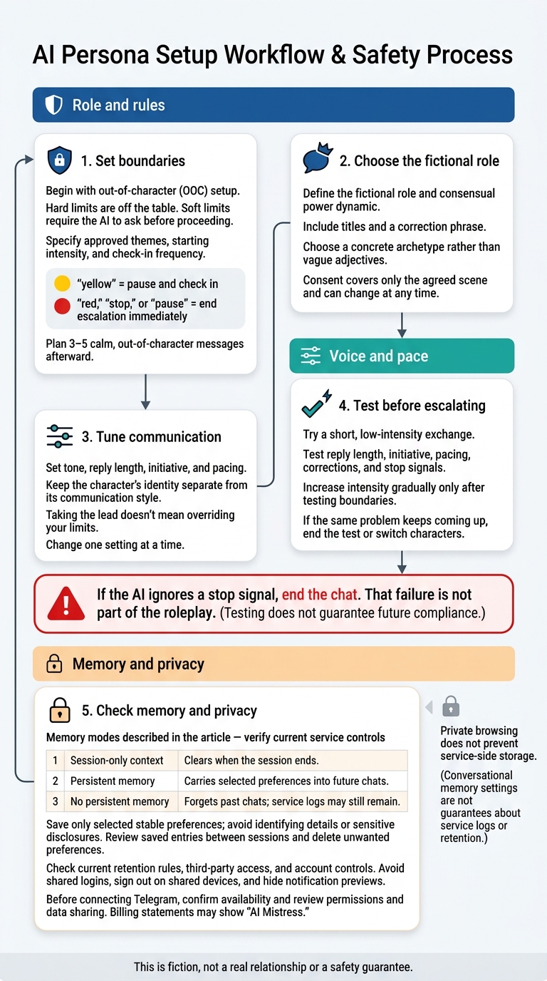 AI Persona Setup: Boundaries, Style, and Privacy