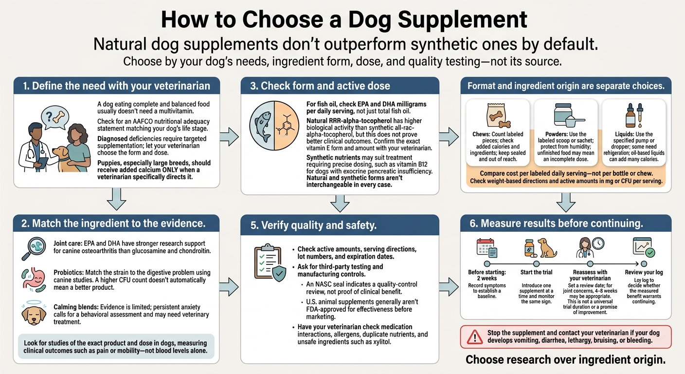 How to Choose a Dog Supplement