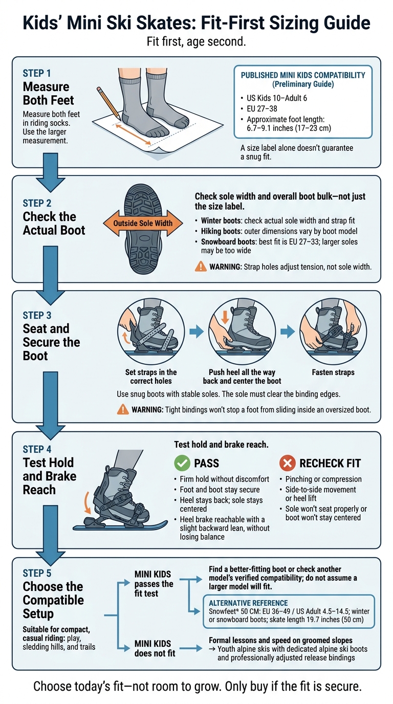 Kids’ Mini Ski Skates: Fit-First Sizing Guide