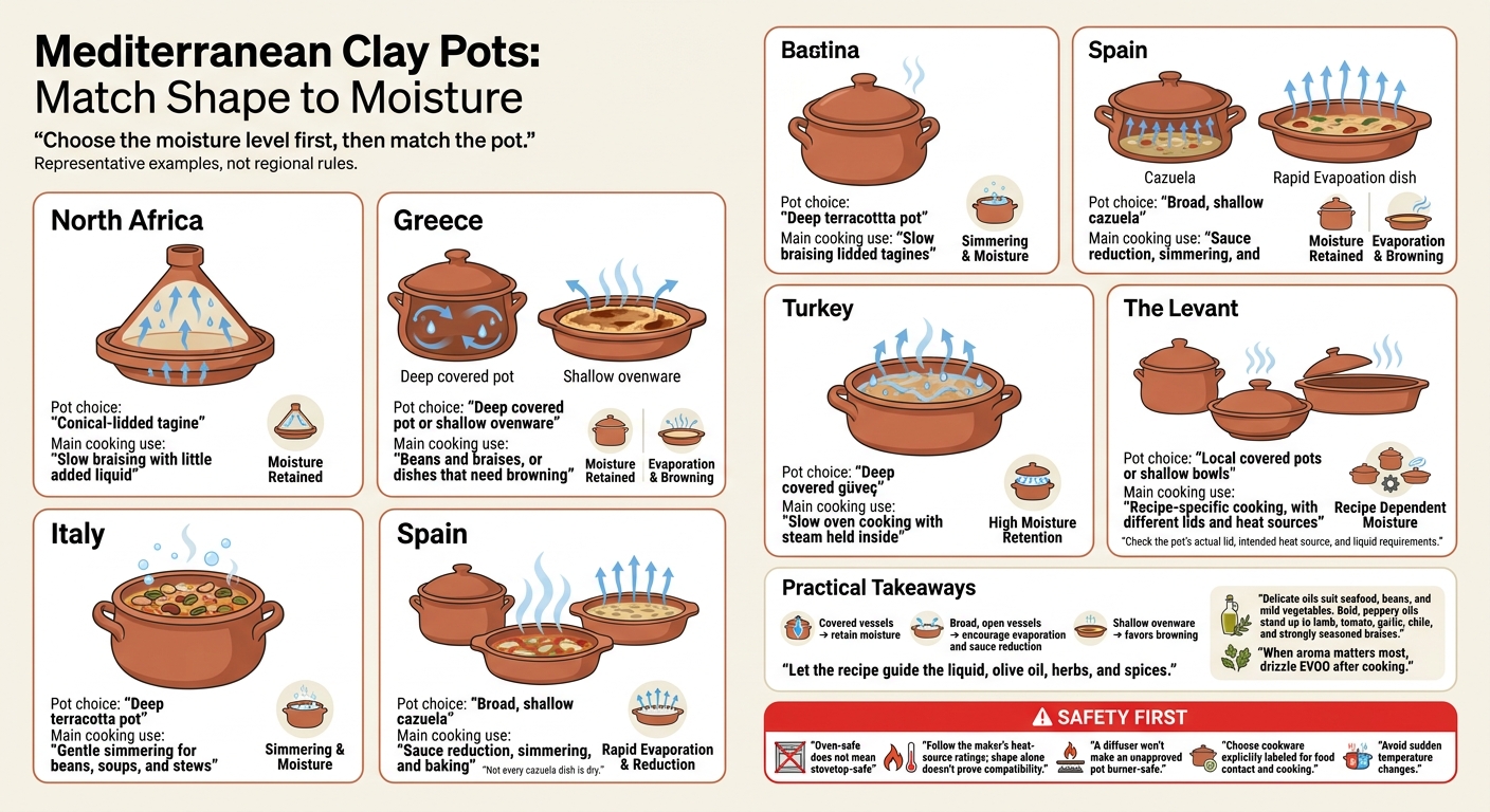 Mediterranean Clay Pots: Match Shape to Moisture