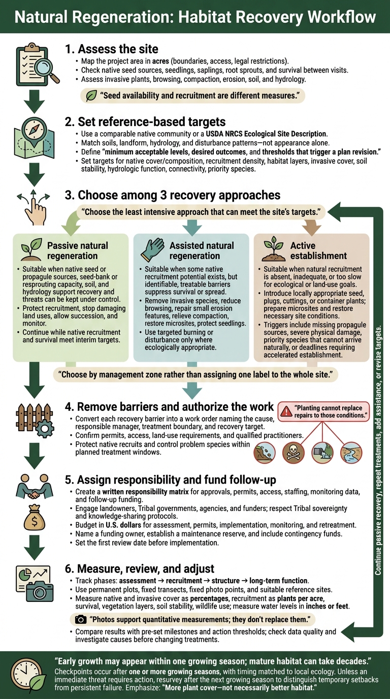 Natural Regeneration: Habitat Recovery Workflow