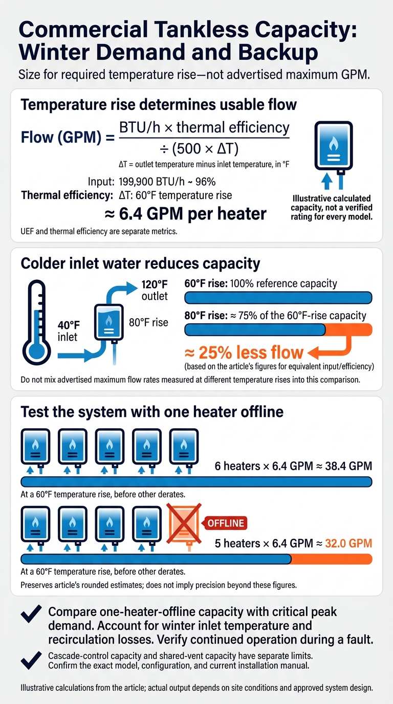 Commercial Tankless Capacity: Winter Demand and Backup