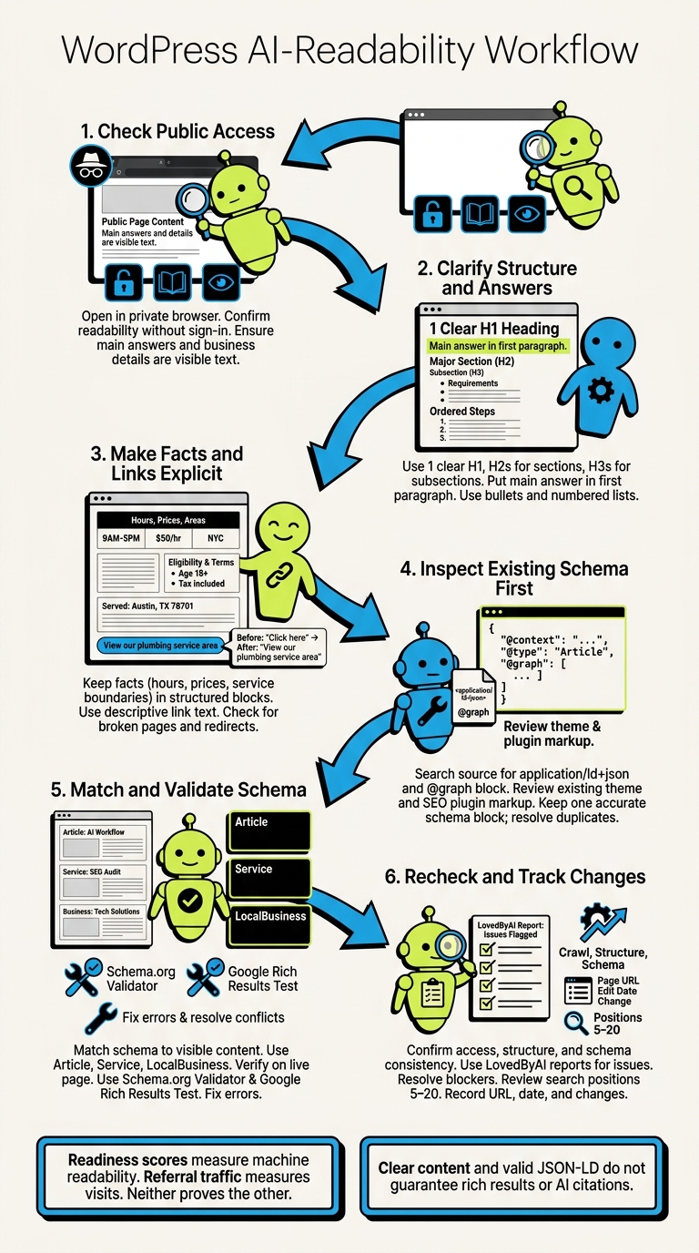 WordPress AI-Readability Workflow