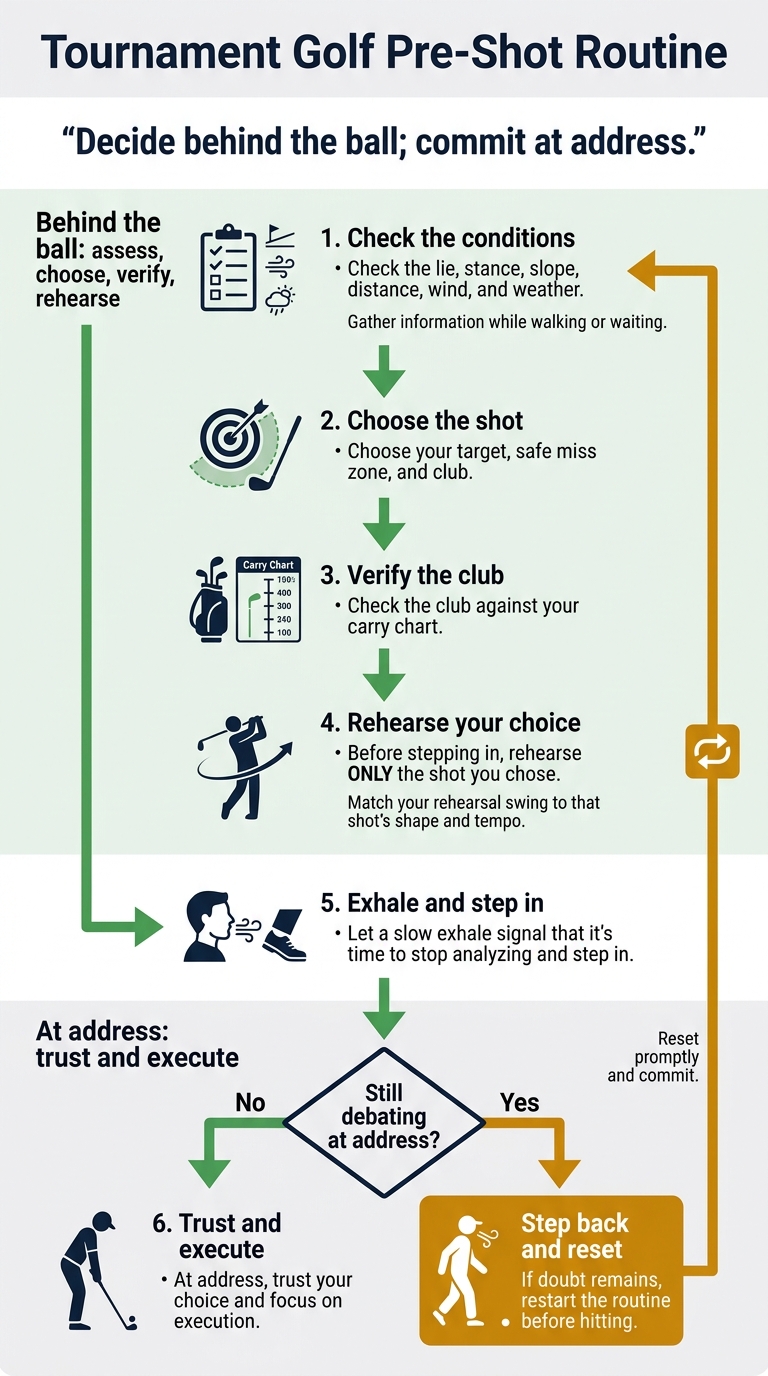 Tournament Golf Pre-Shot Routine