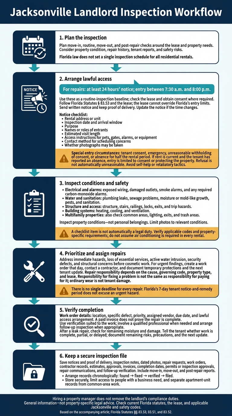 Jacksonville Landlord Inspection Workflow