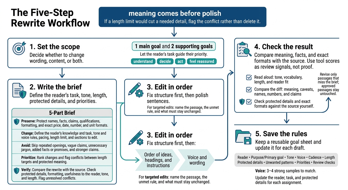 How to Set Rewrite Goals for AI Drafts