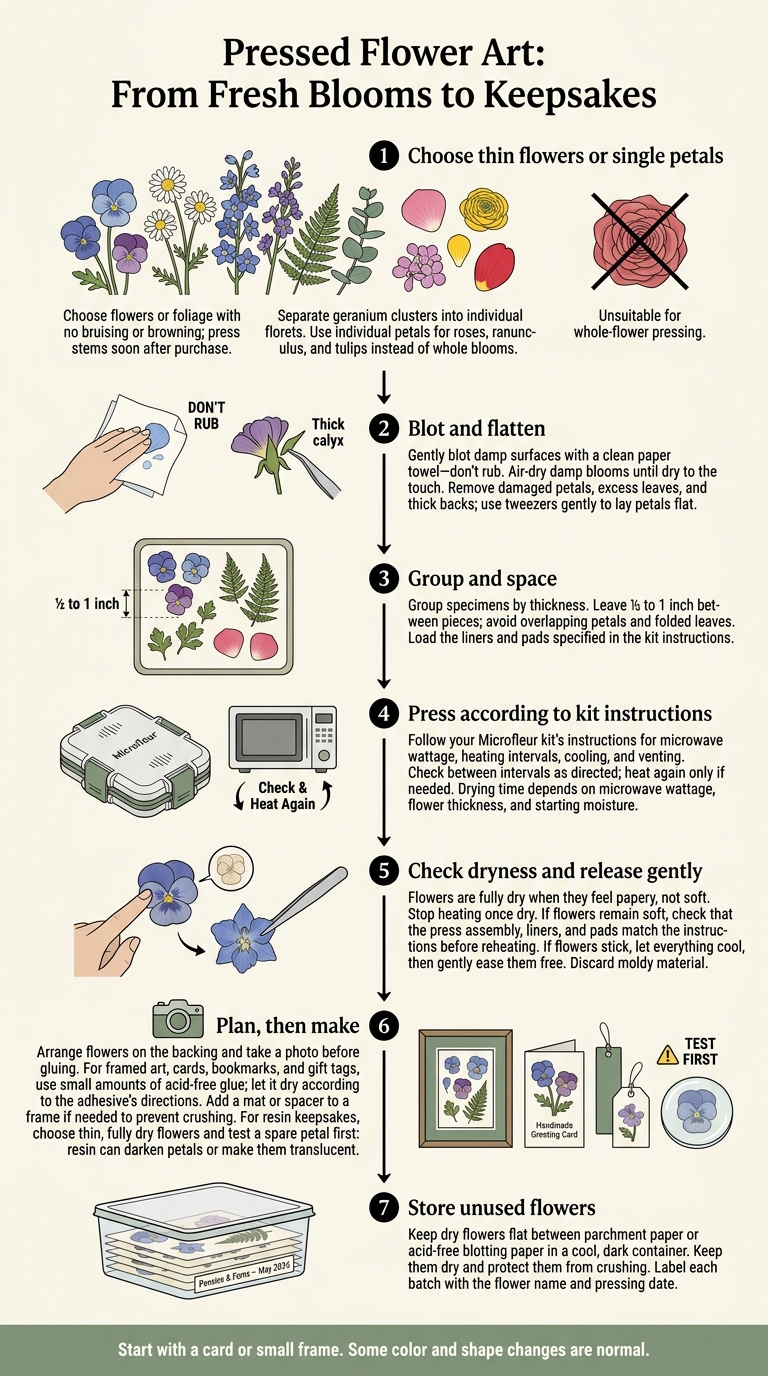 Pressed Flower Art: From Fresh Blooms to Keepsakes