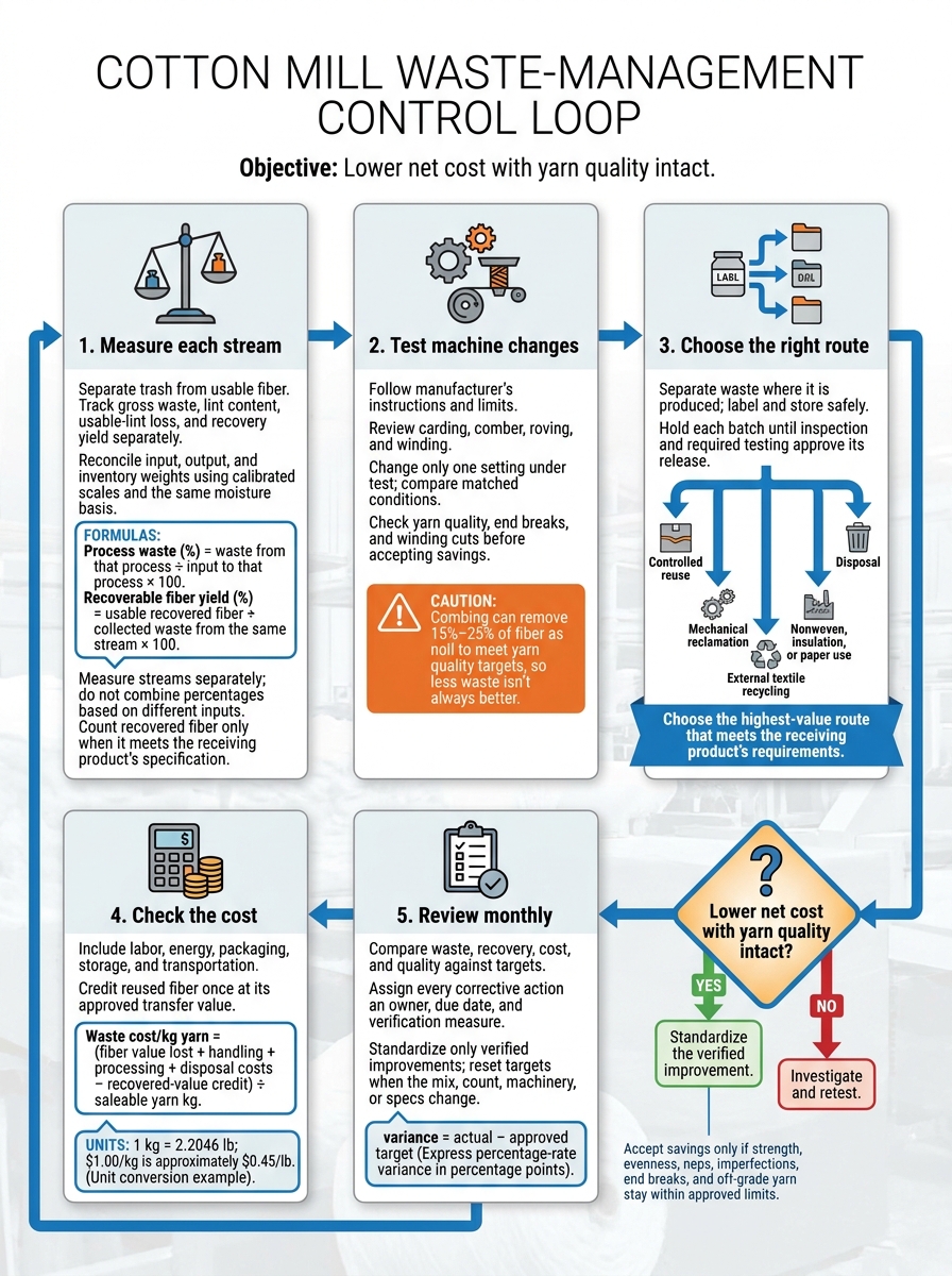 Cotton Mill Waste Management: Measure, Recover, Verify