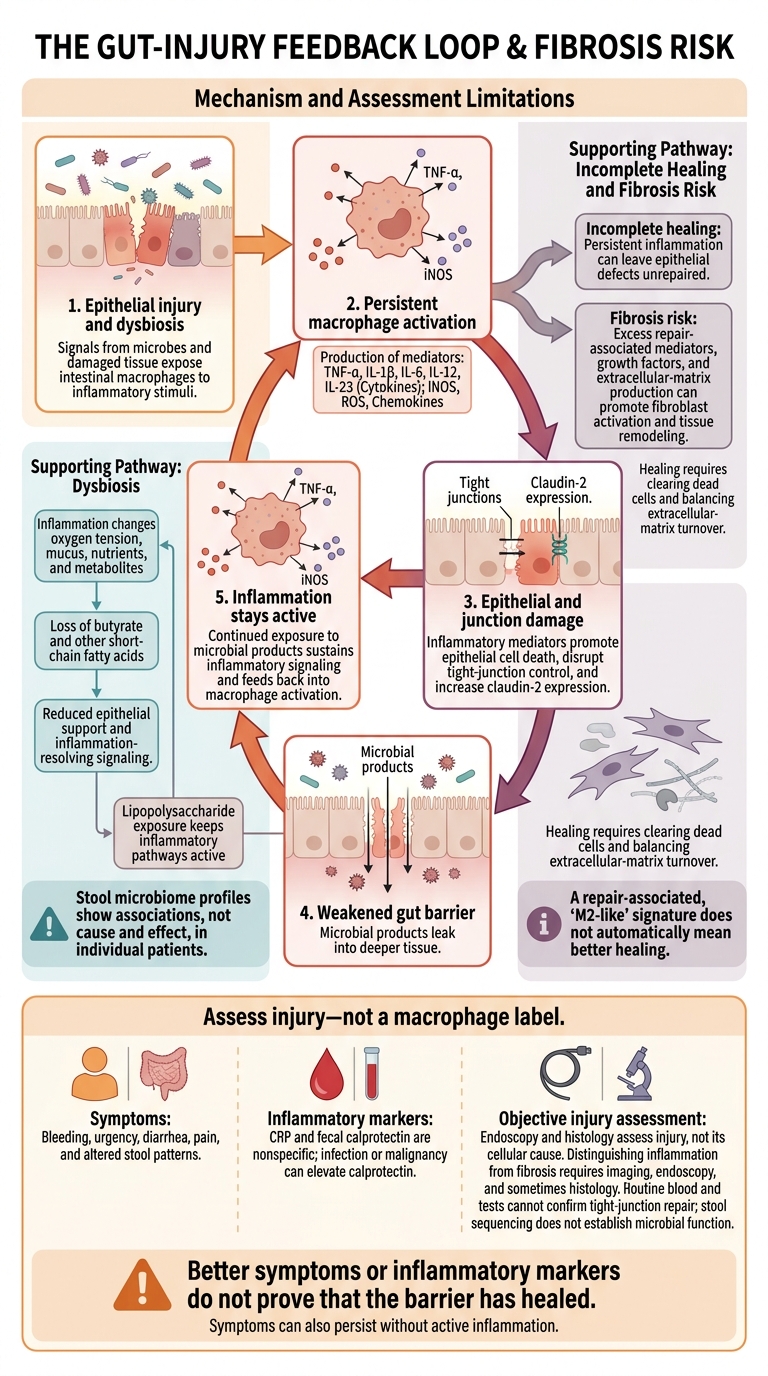 How Macrophage Activation Sustains Gut Inflammation