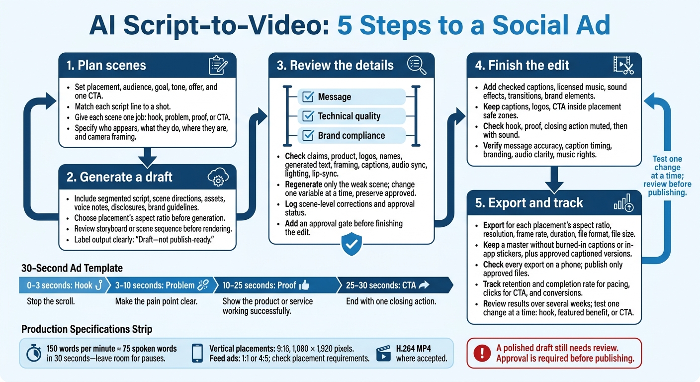 AI Script-to-Video: 5 Steps to a Social Ad