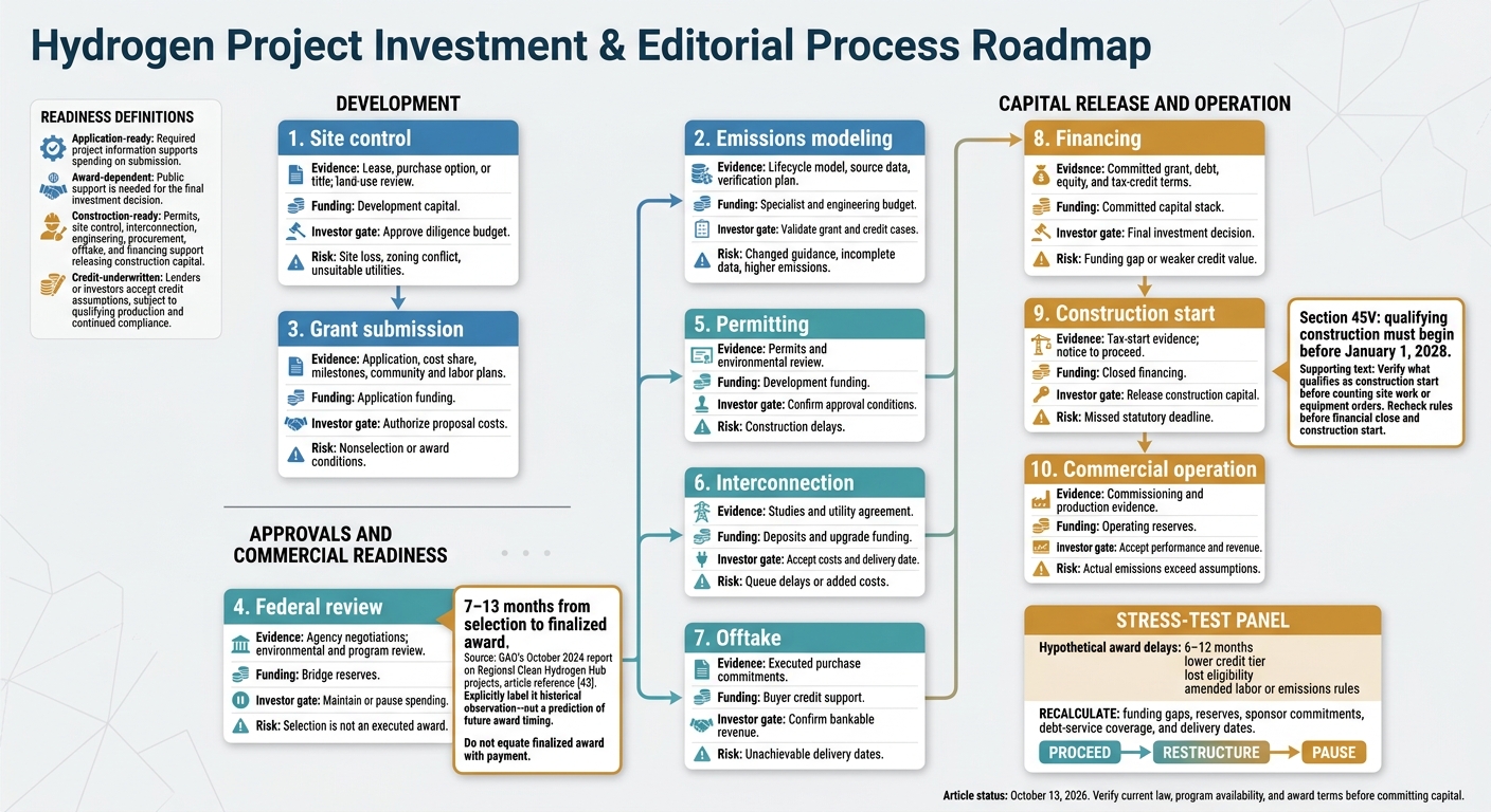 Hydrogen Project Funding: 10 Investment Decision Gates