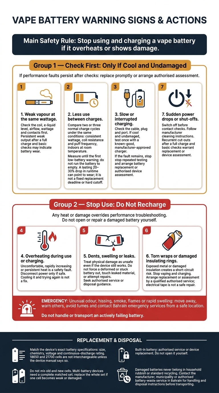 7 Signs Vape Battery Needs Replacement 2 7 vape battery warning signs: check or stop?