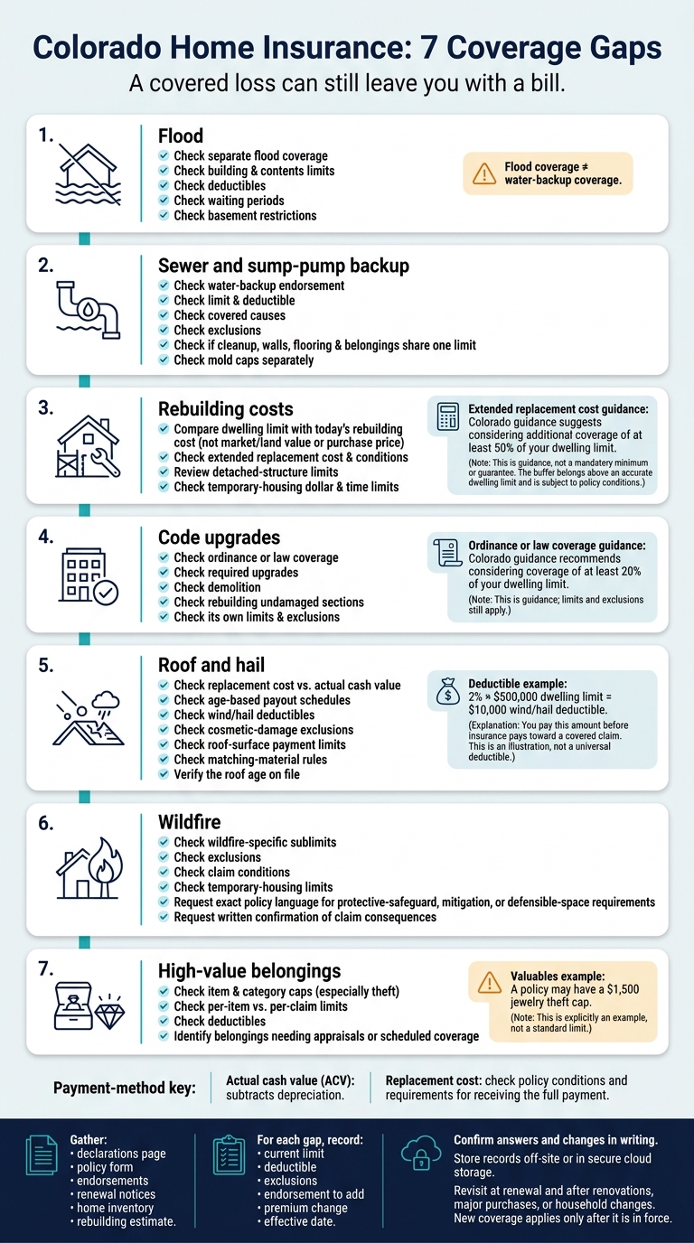 Colorado Home Insurance: 7 Coverage Gaps