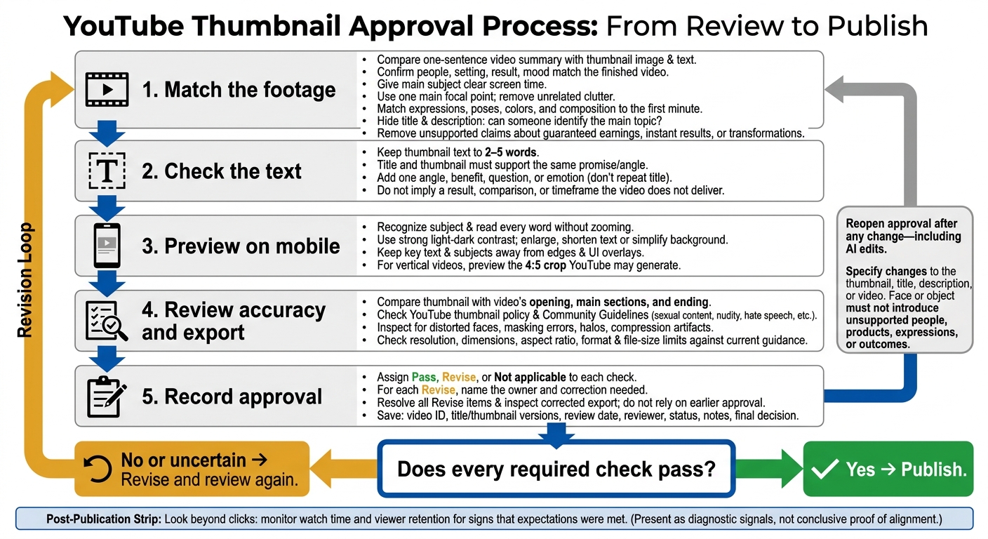 Thumbnail-Content Alignment: Pre-Publish Checklist