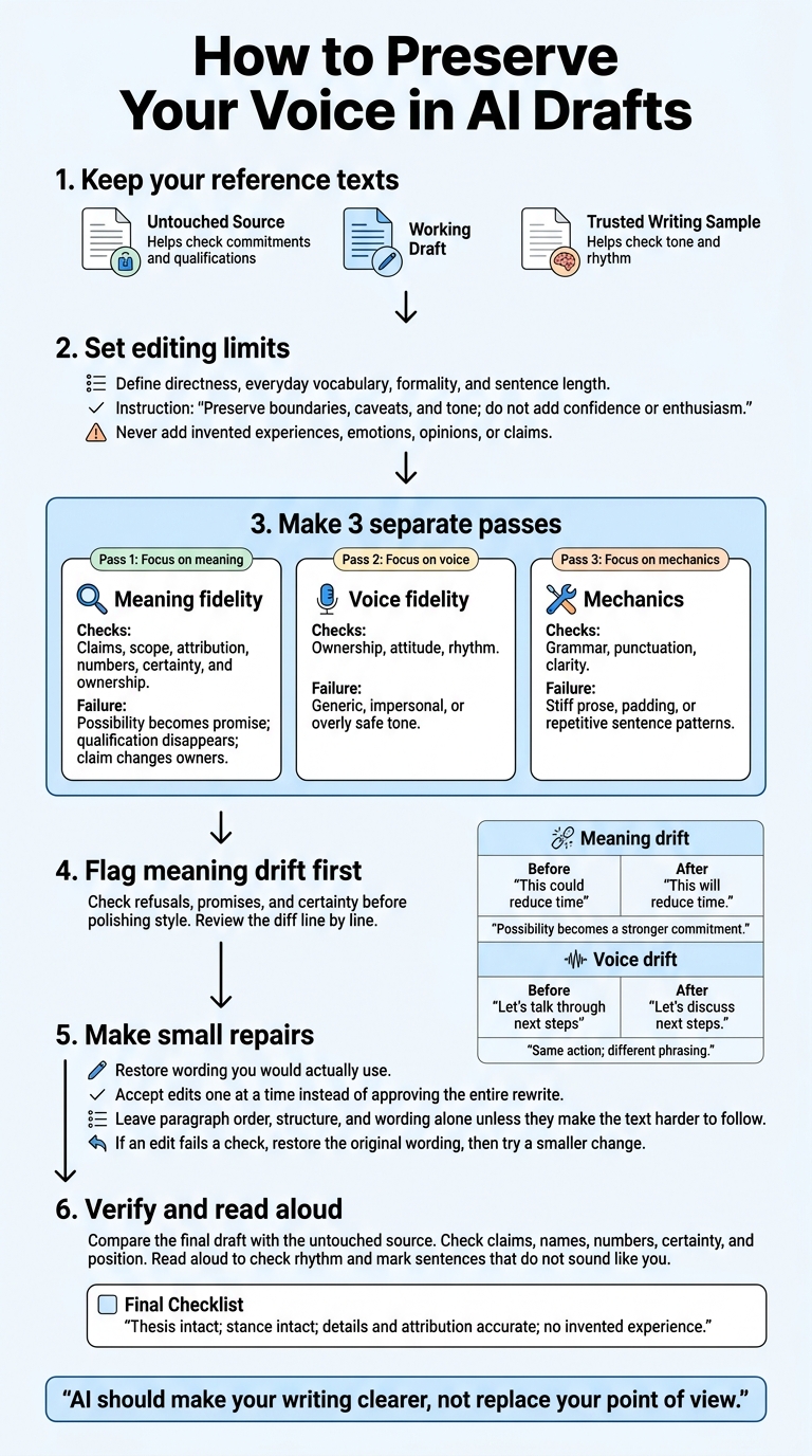 How to Preserve Your Voice in AI Drafts