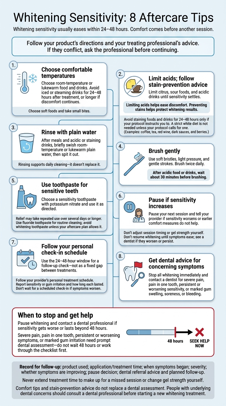 Whitening Sensitivity: 8 Aftercare Tips
