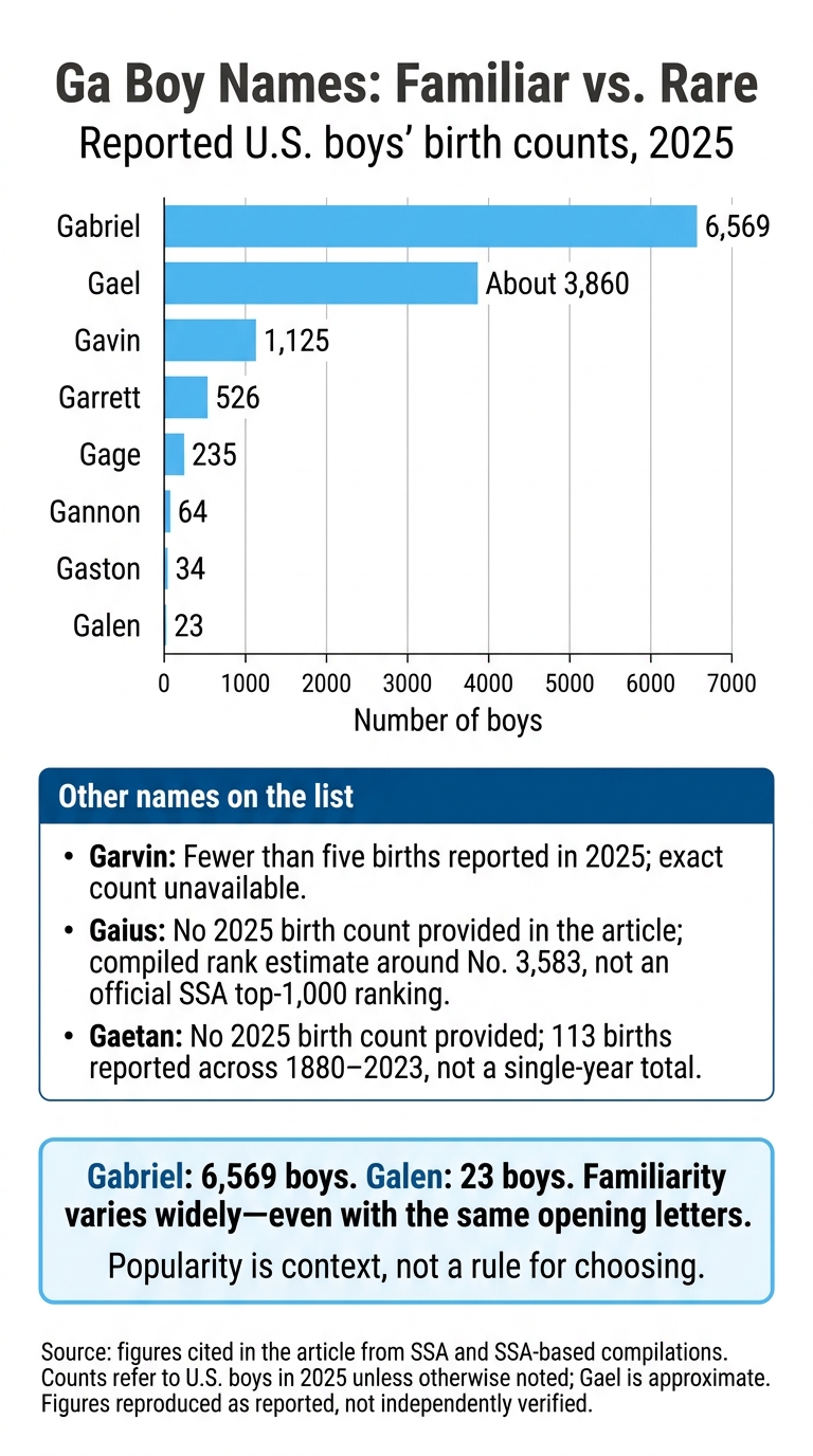 Ga Boy Names: Familiar vs. Rare